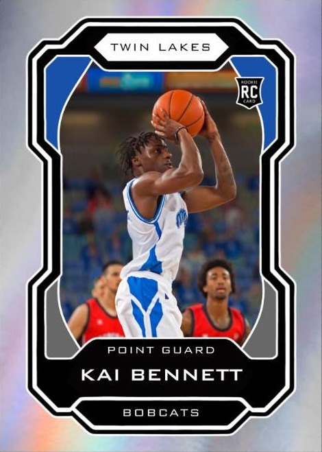 Custom basketball trading card for Kai Bennett, point guard